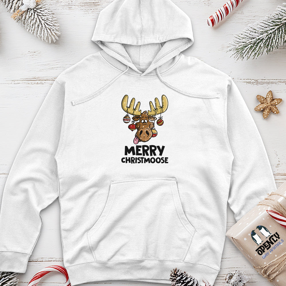 Merry Christmoose Unisex Midweight Hoodie