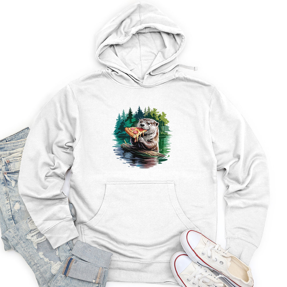 Otter Pizza Unisex midweight hoodie