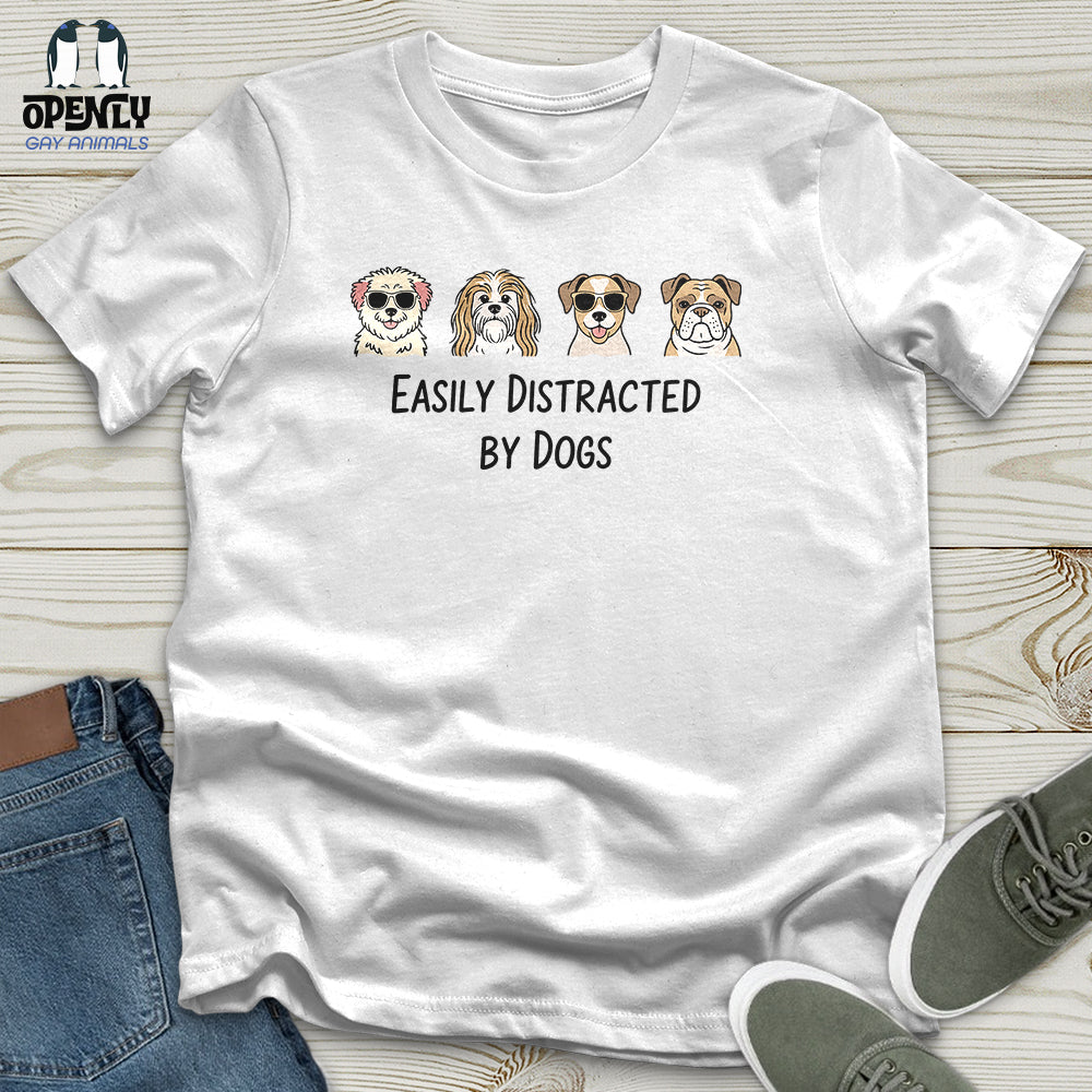 Men's Easily Distracted by Dogs Unisex T-Shirt