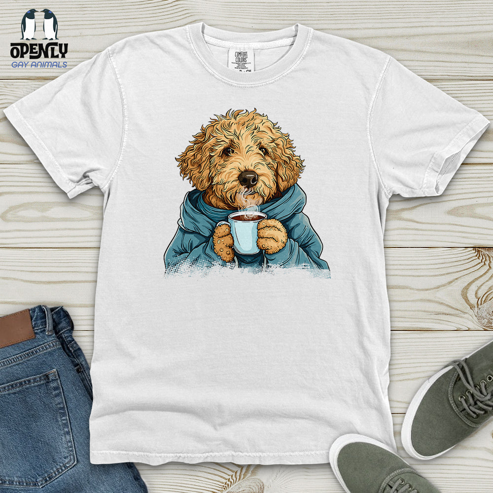 Labradoodle Cozy Beverage Heavy Cotton Comfort Colors Tee