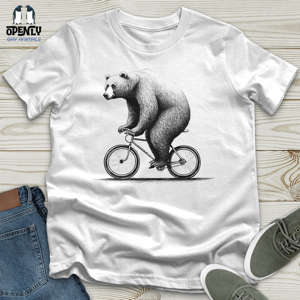 Bear Riding Bike Unisex T-Shirt