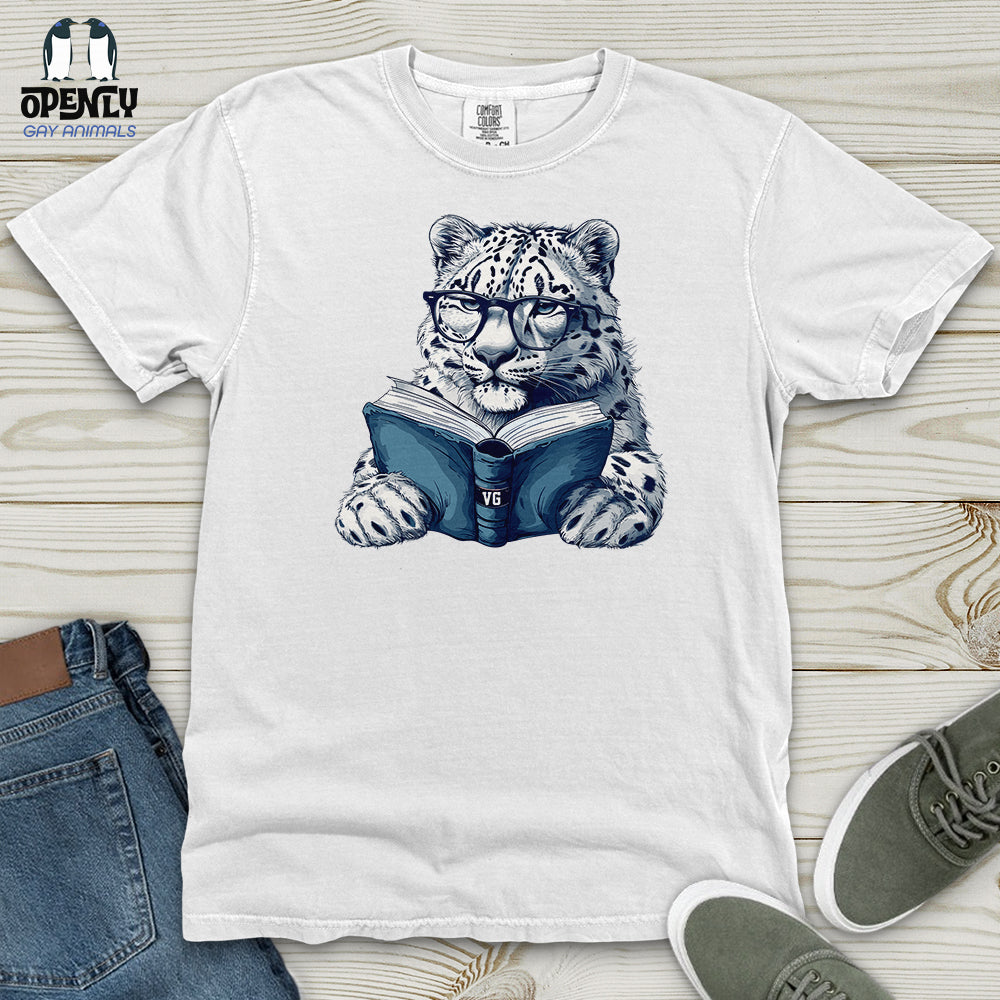Scholarly Snow Leopard Heavy Cotton Comfort Colors Tee
