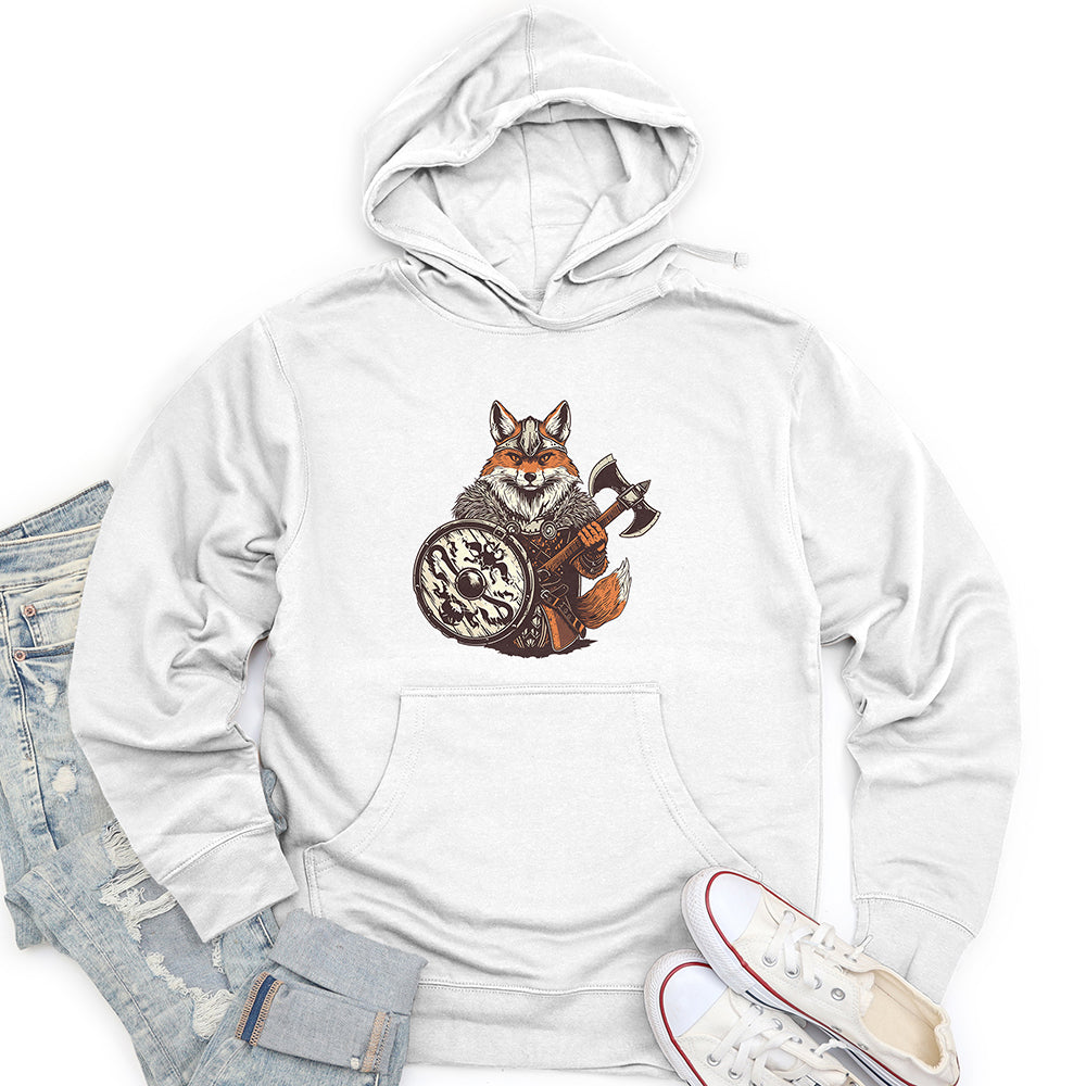 Fox Viking Courage Unisex Midweight Hoodie