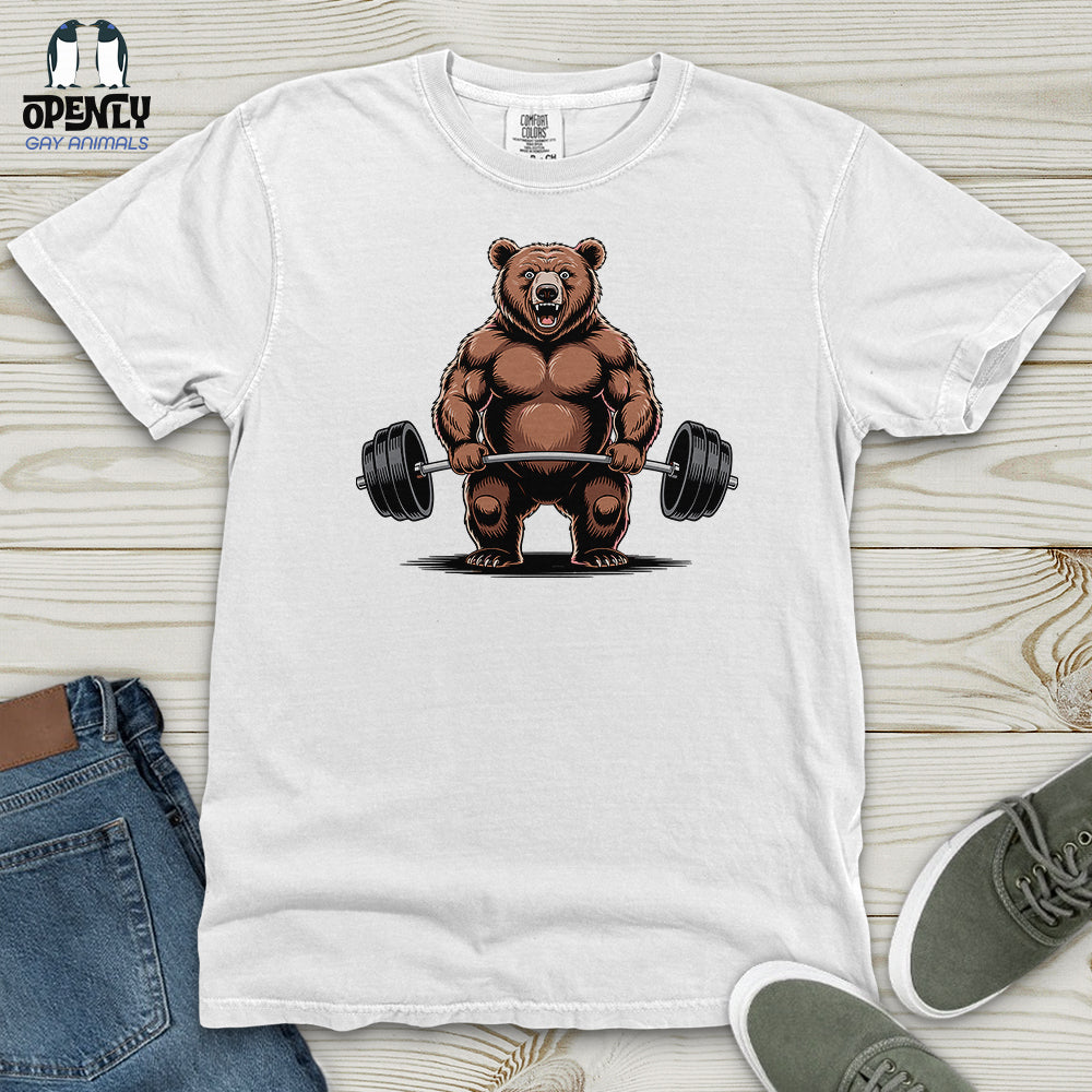 Bear Dumbbelling Heavy Cotton Comfort Colors Tee