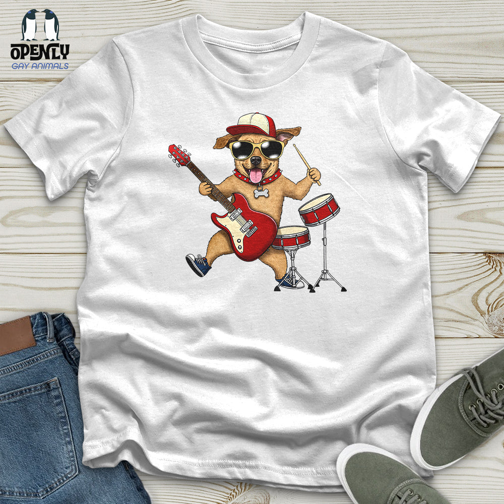 Musician Dog Unisex t-shirt