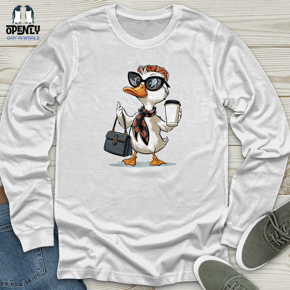 Fashionable Duck Unisex Long Sleeve Tee