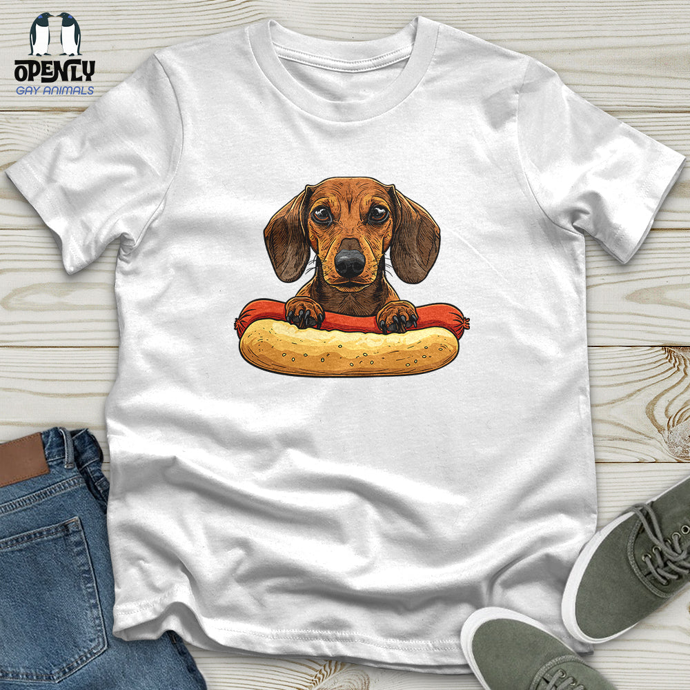 Dachshund Hotdog Hug Softstyle Tee