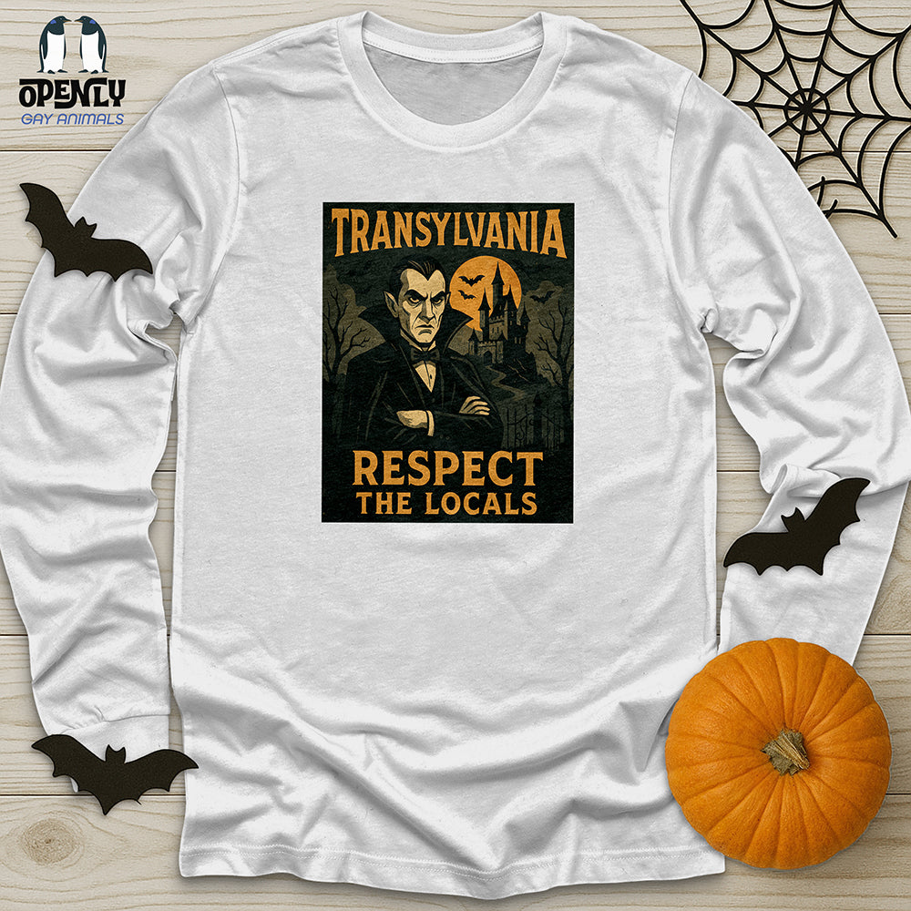 Transylvania Respect the Locals Unisex Long Sleeve Tee