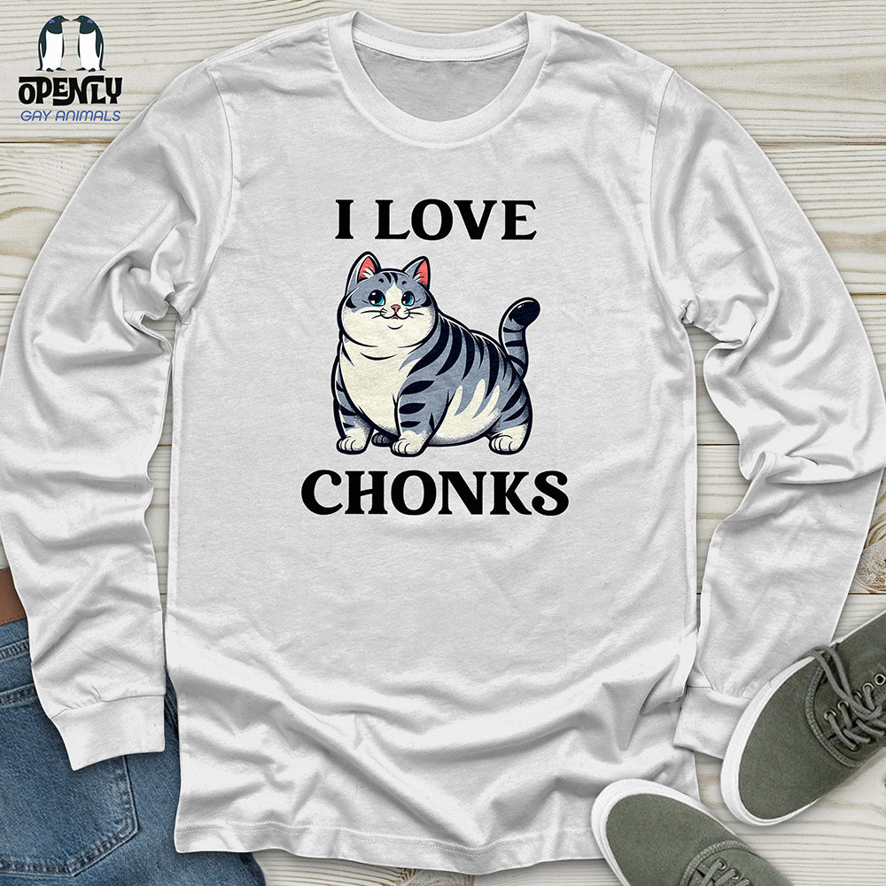 I Love Chonks Unisex Long Sleeve Tee