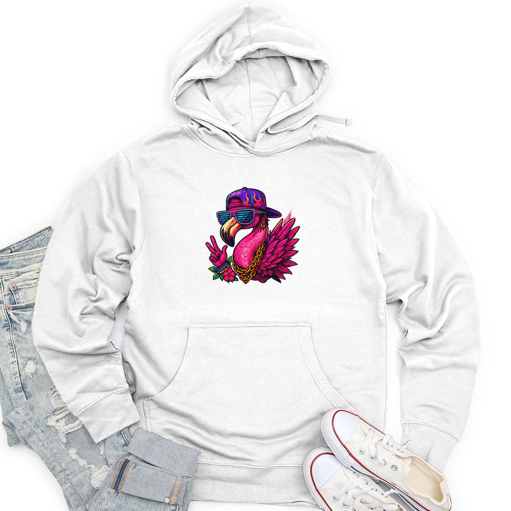 Funny Flamingo Unisex midweight hoodie