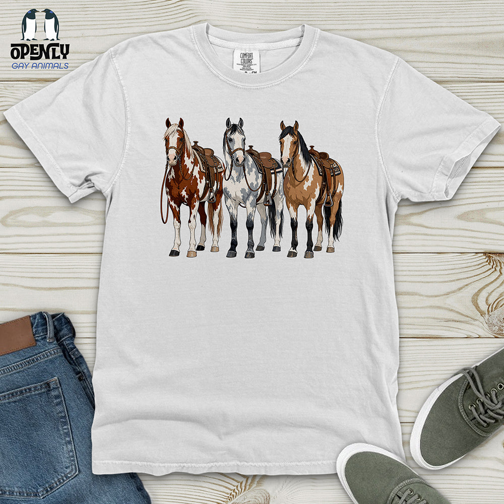 Western Horses Heavy Cotton Comfort Colors Tee