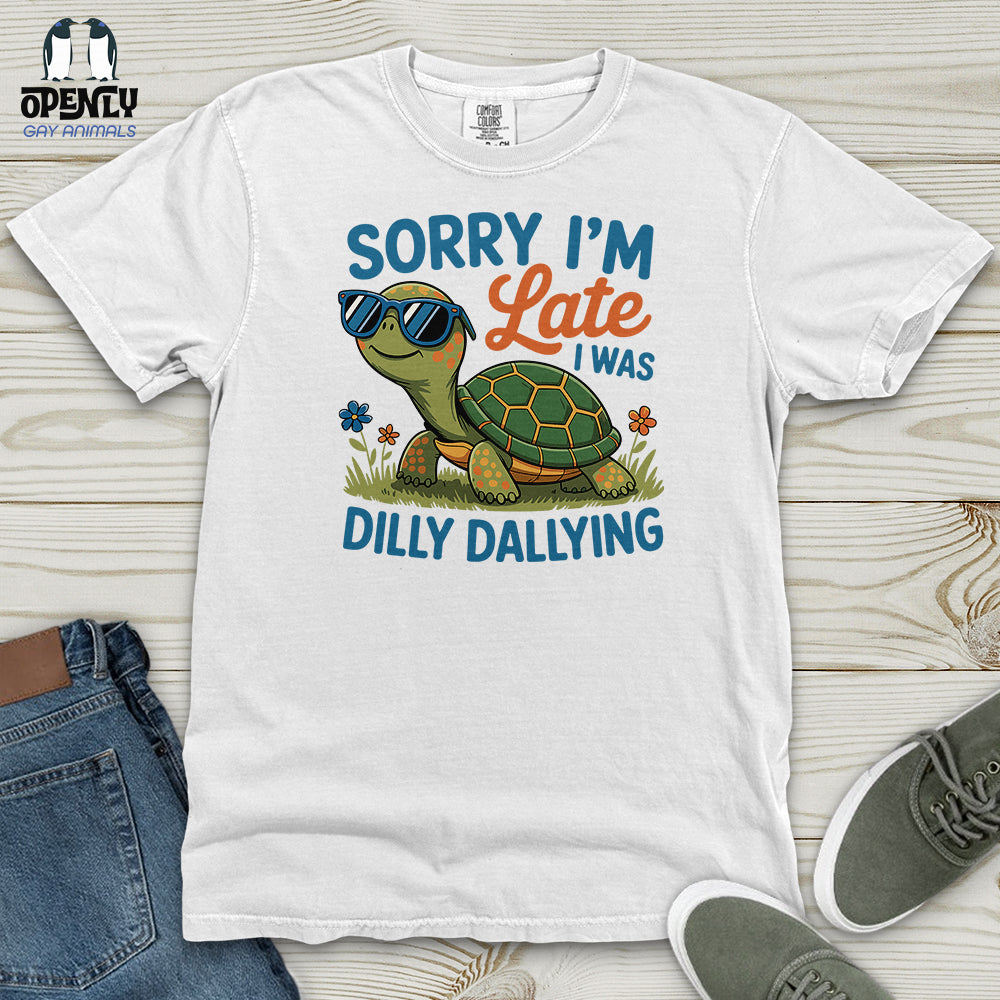 Sorry I'm Late Heavy Cotton Comfort Colors Tee