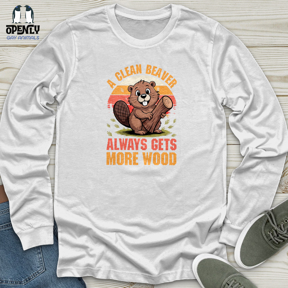 A Clean Beaver Unisex Long Sleeve Tee