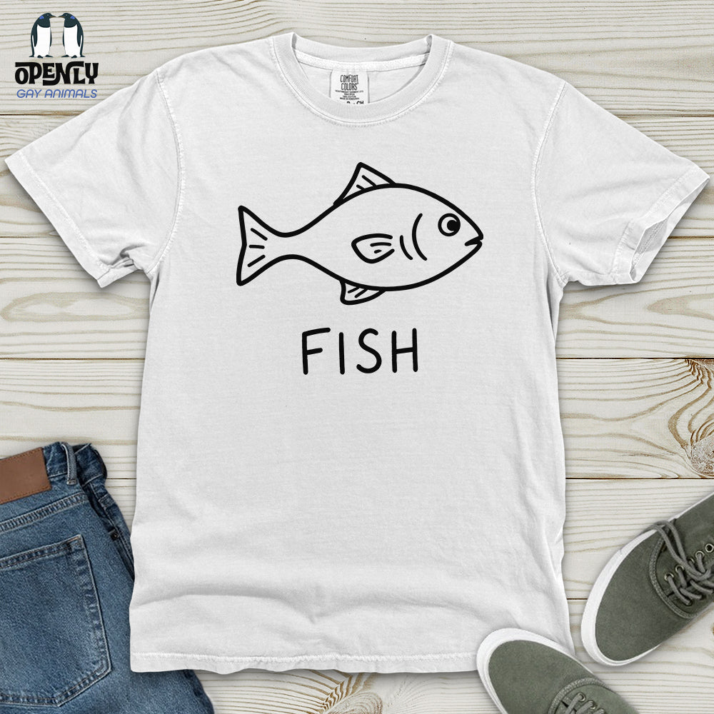 Minimalist Fish Heavy Cotton Comfort Colors Tee