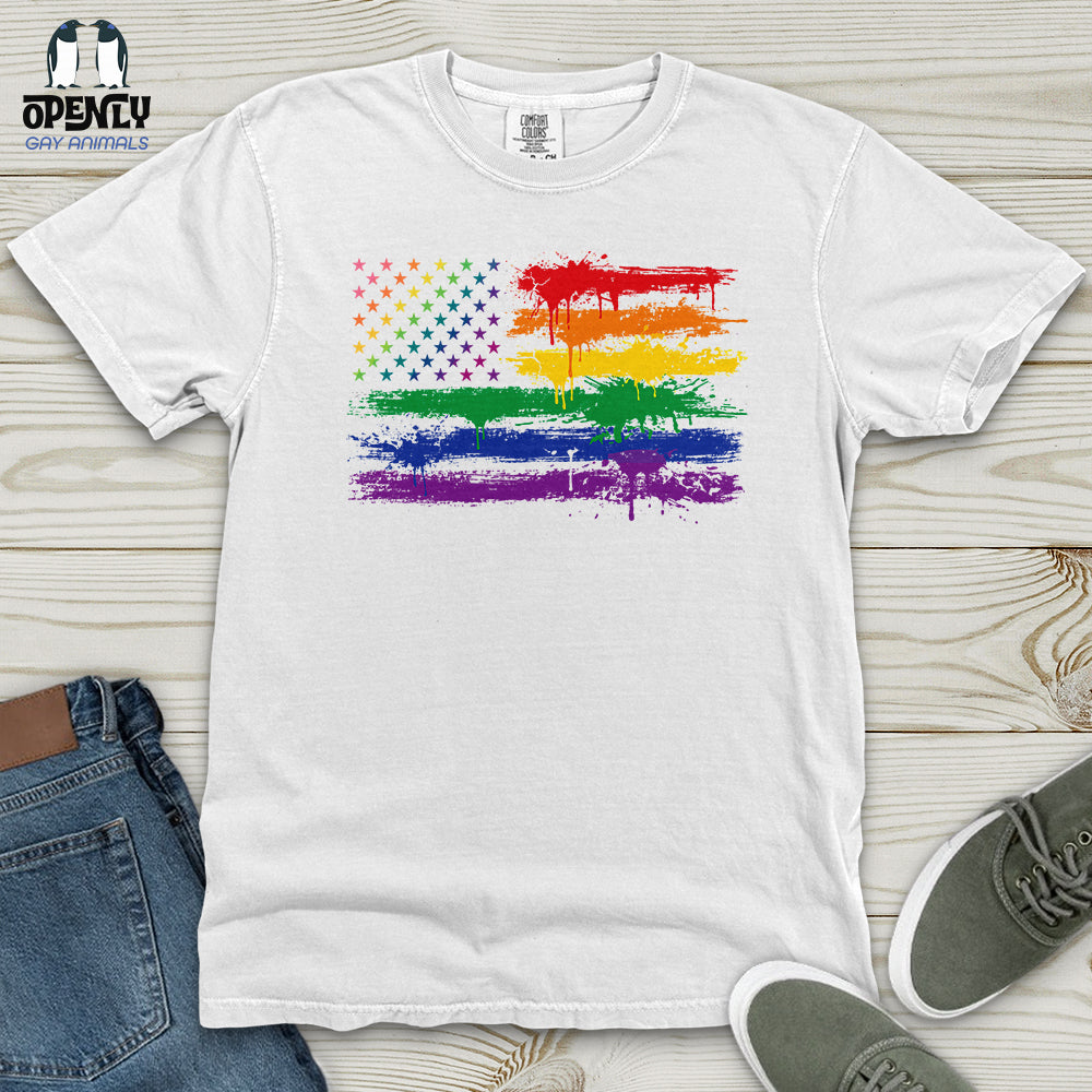 Gay Flag Heavy Cotton Comfort Colors Tee