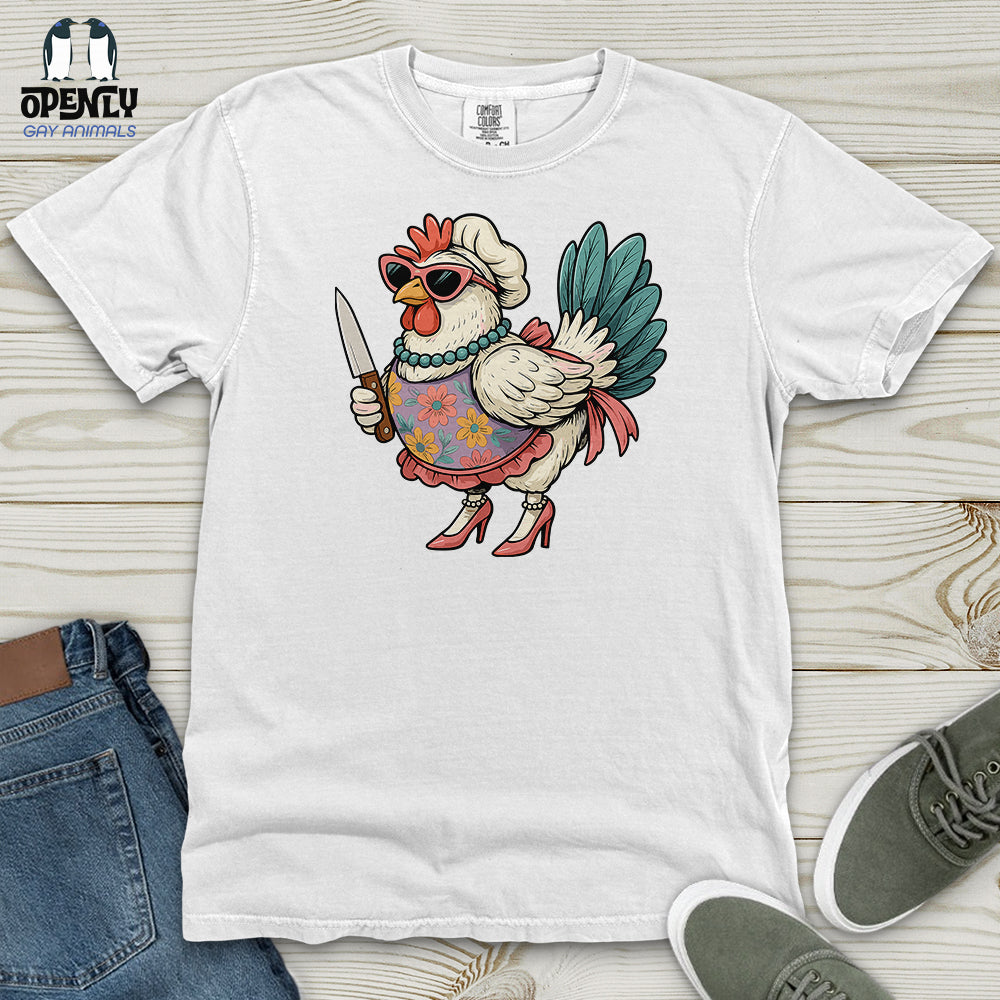 Funny  Rooster Chicken Heavy Cotton Comfort Colors Tee