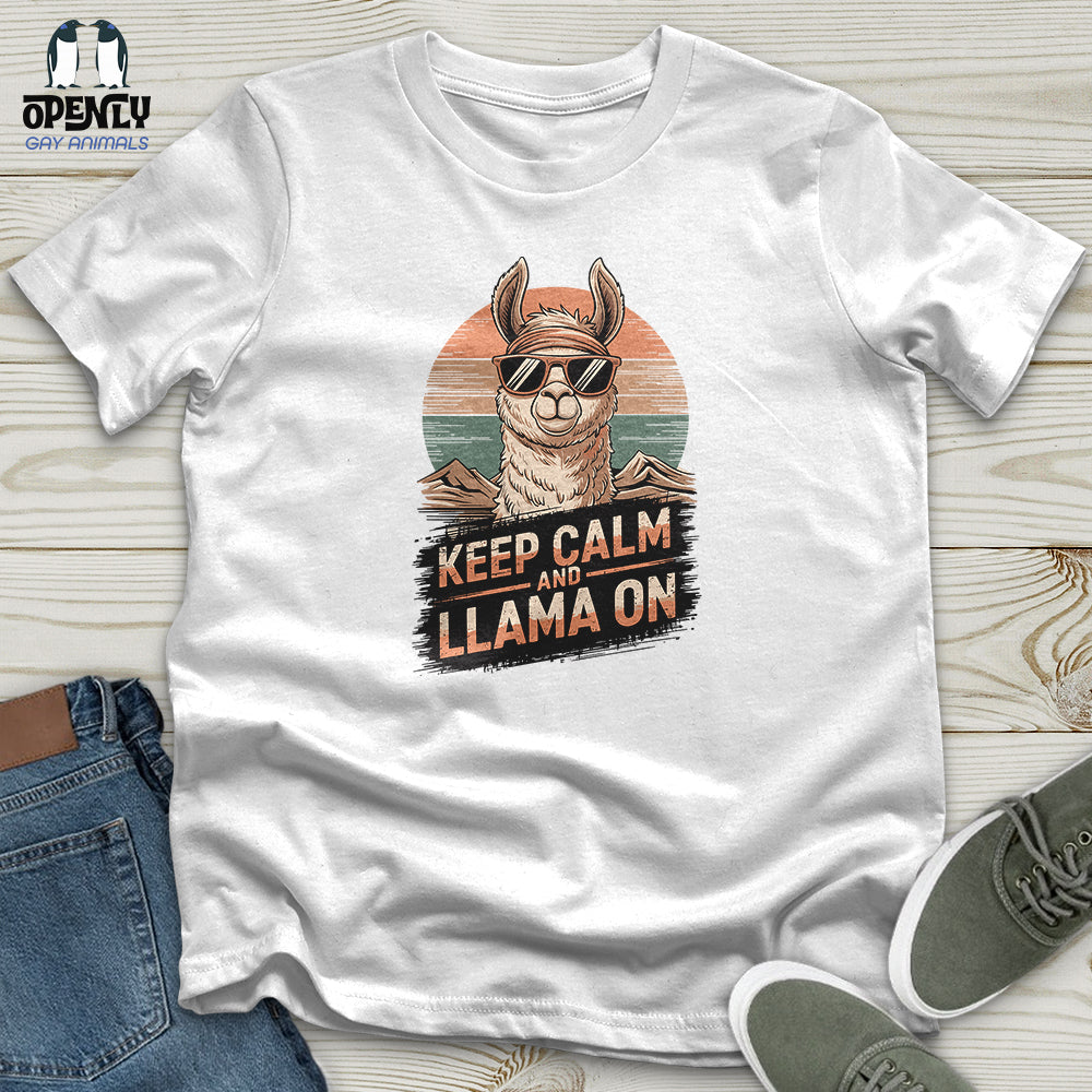 Keep Calm and Llama On Unisex T-Shirt