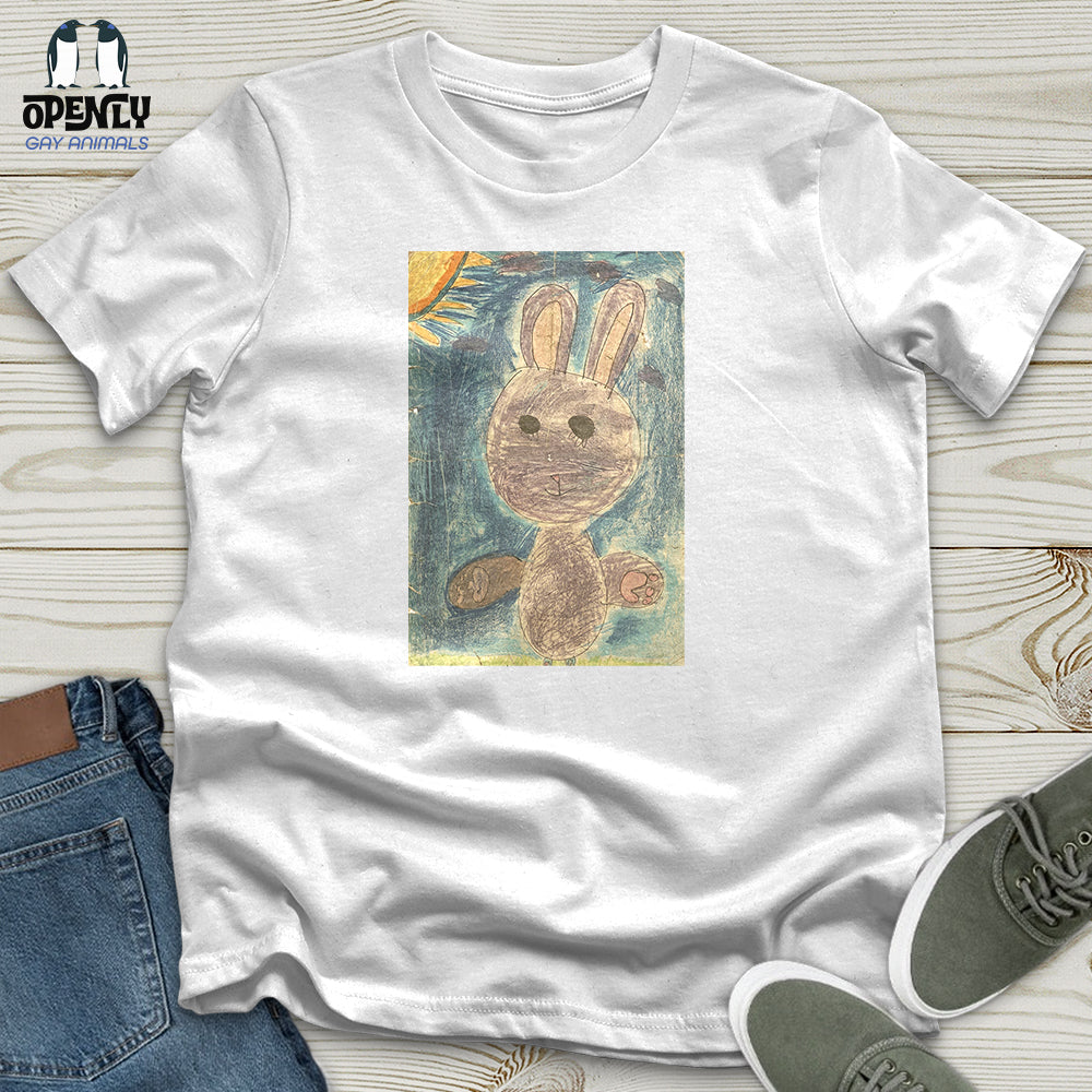Glitch Bunny Faded Unisex T-Shirt
