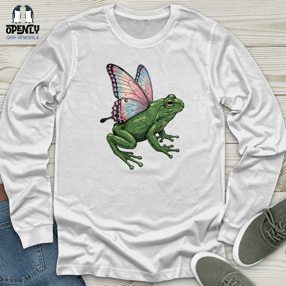 Butterfly Wings Frog Unisex Long Sleeve Tee
