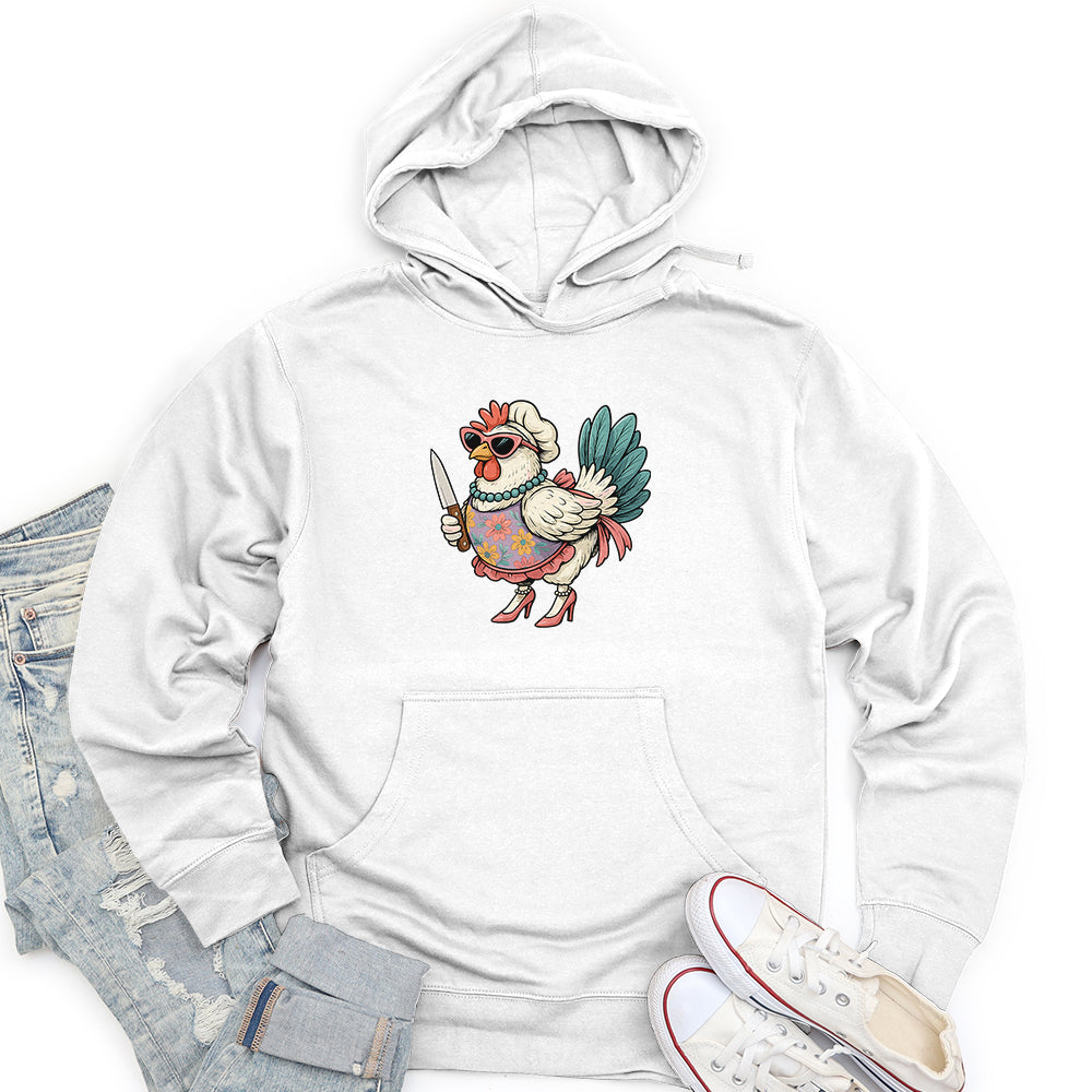 Funny  Rooster Chicken Unisex midweight hoodie