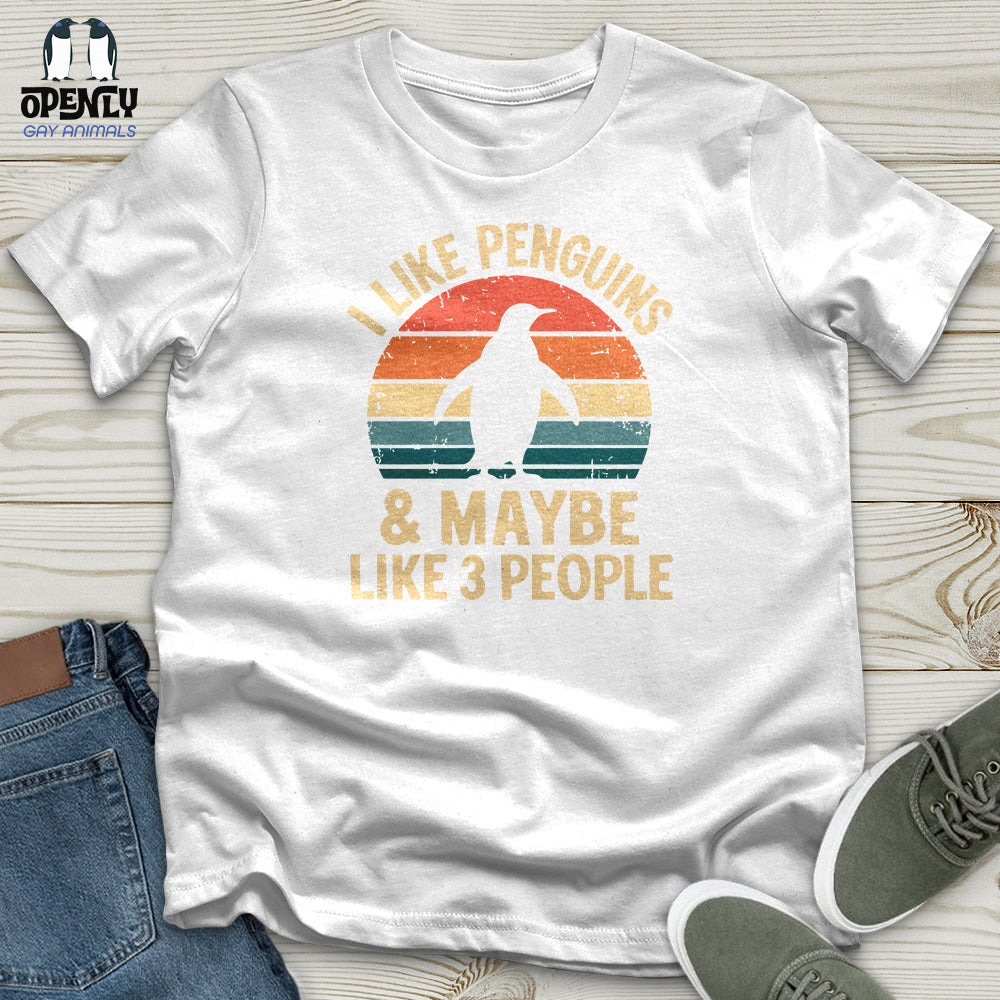 I Like Penguins and Maybe 3 People Softstyle Tee