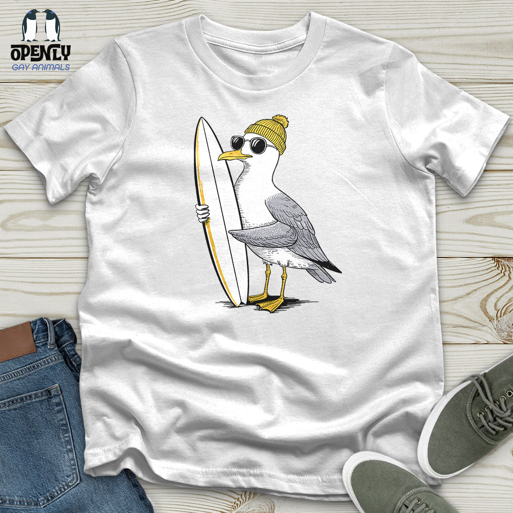 Surfing Seagull Unisex T-Shirt