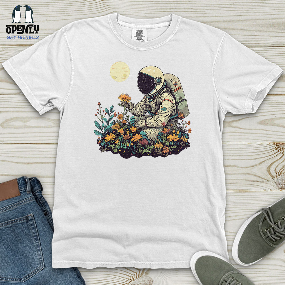 Astronaut Floral Discovery Heavy Cotton Comfort Colors Tee