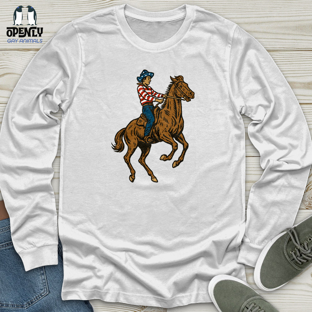 Cowboy 4th of July Unisex Long Sleeve Tee