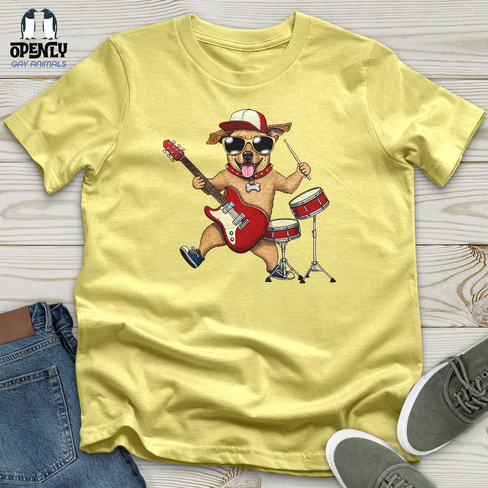 Musician Dog Unisex t-shirt