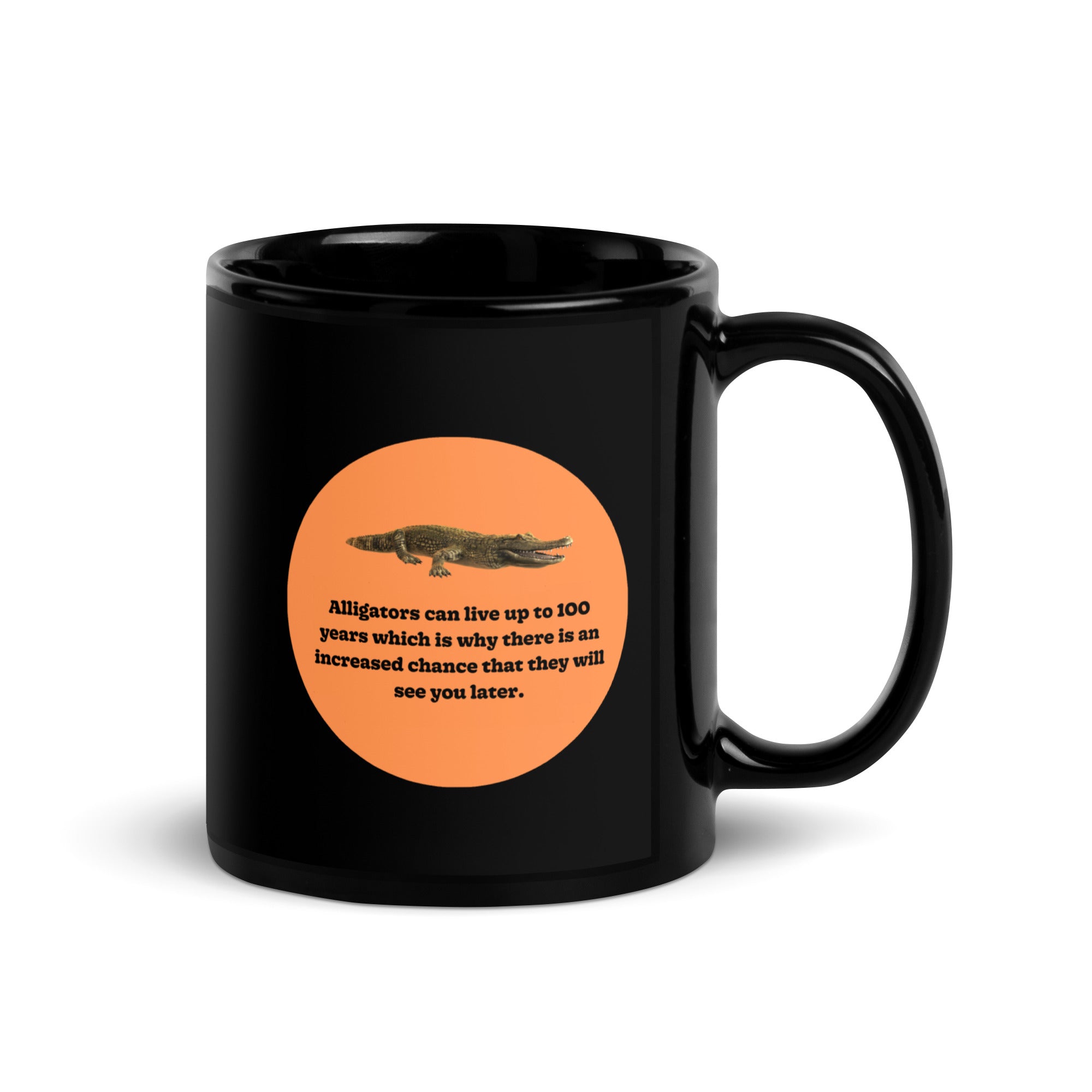 Alligators Black Glossy Mug