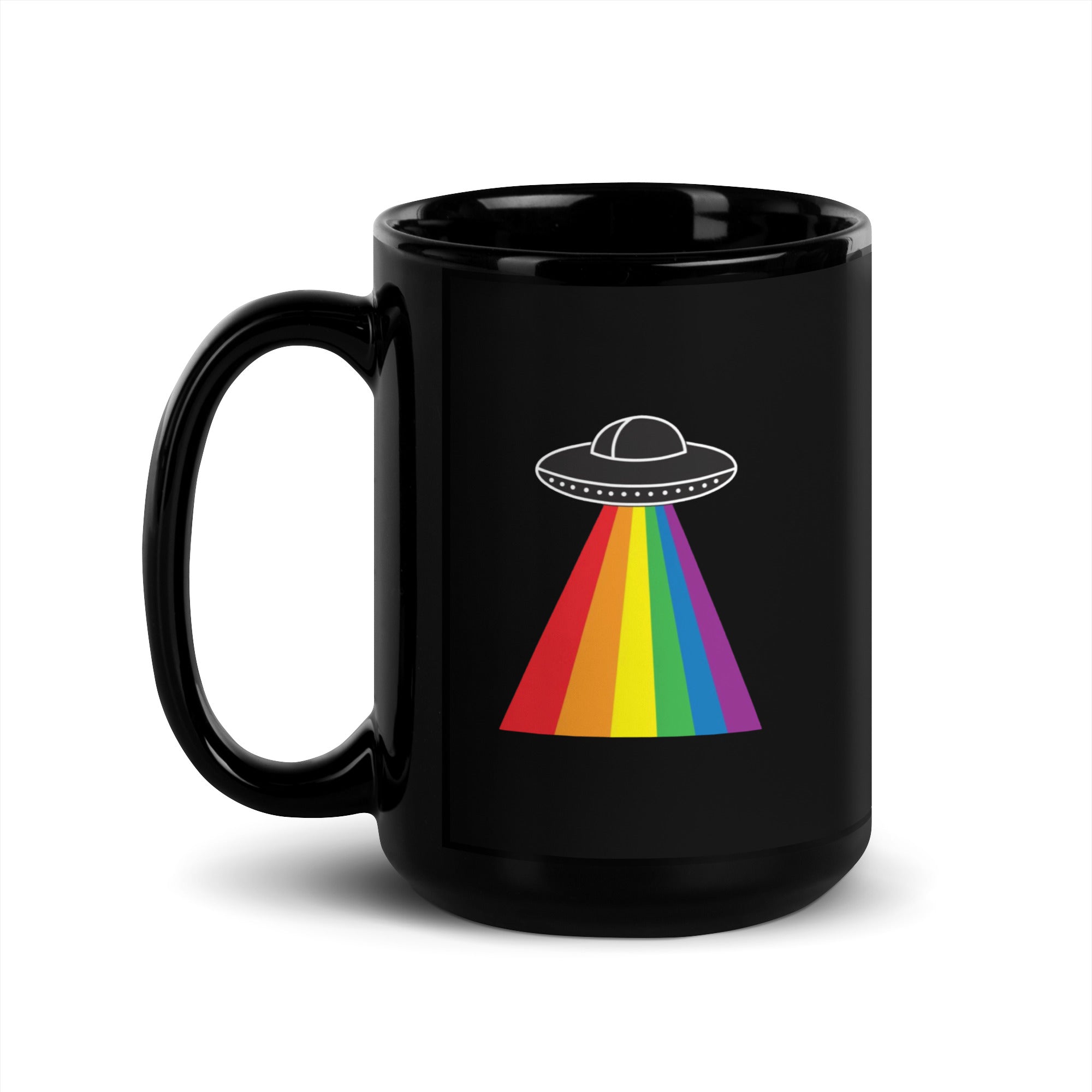 Openly Gay Aliens Black Glossy Mug