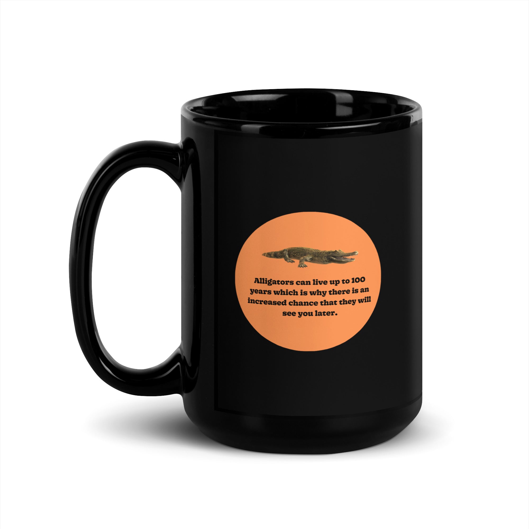 Alligators Black Glossy Mug