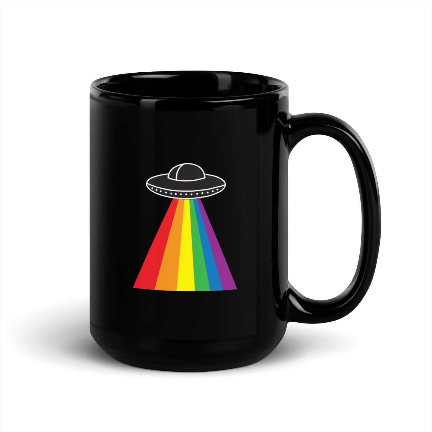 Openly Gay Aliens Black Glossy Mug