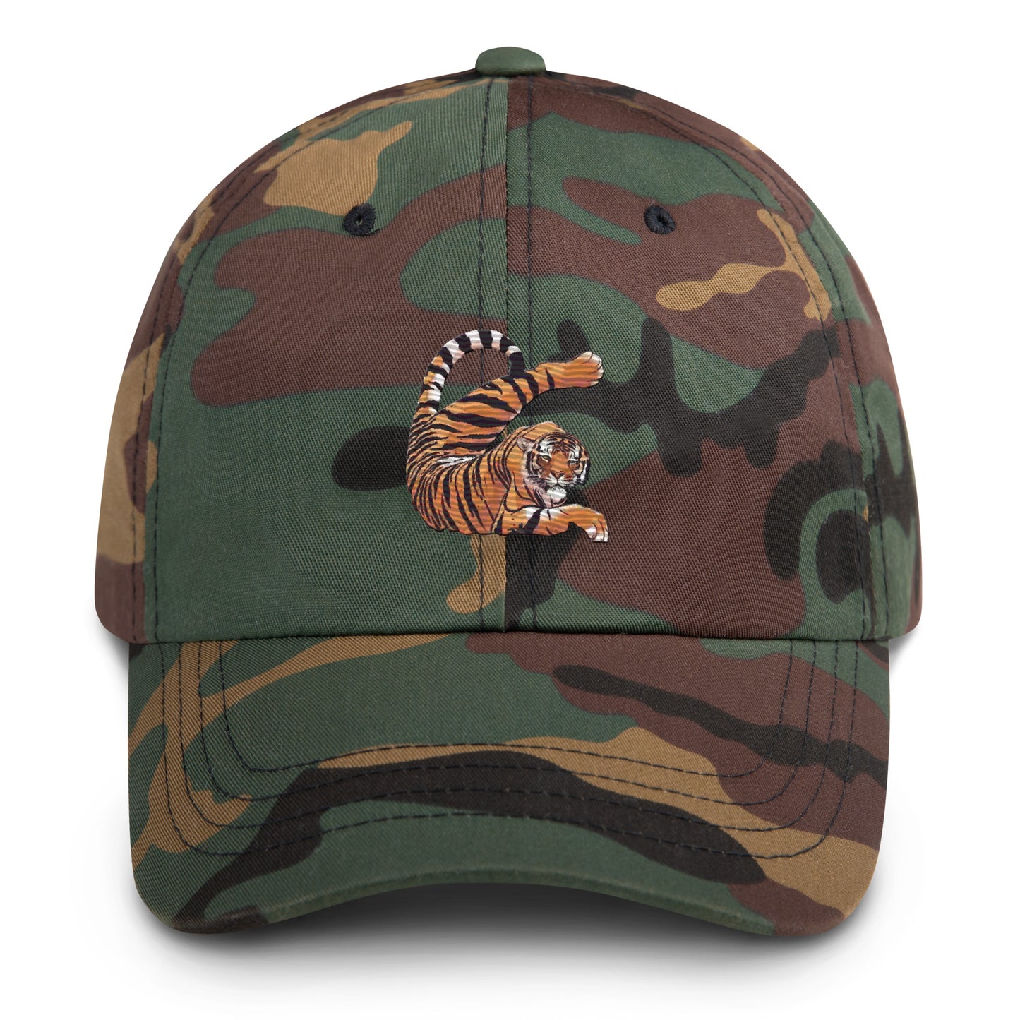 Stretching Tiger Dad hat