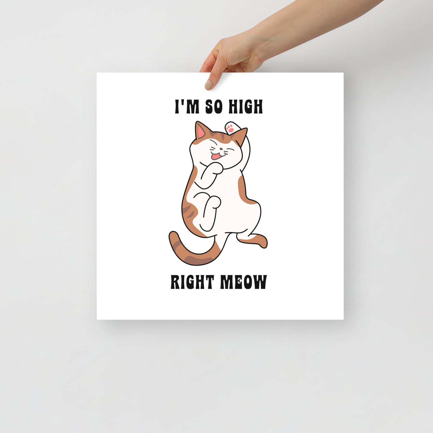 I'm So High Right Meow Poster