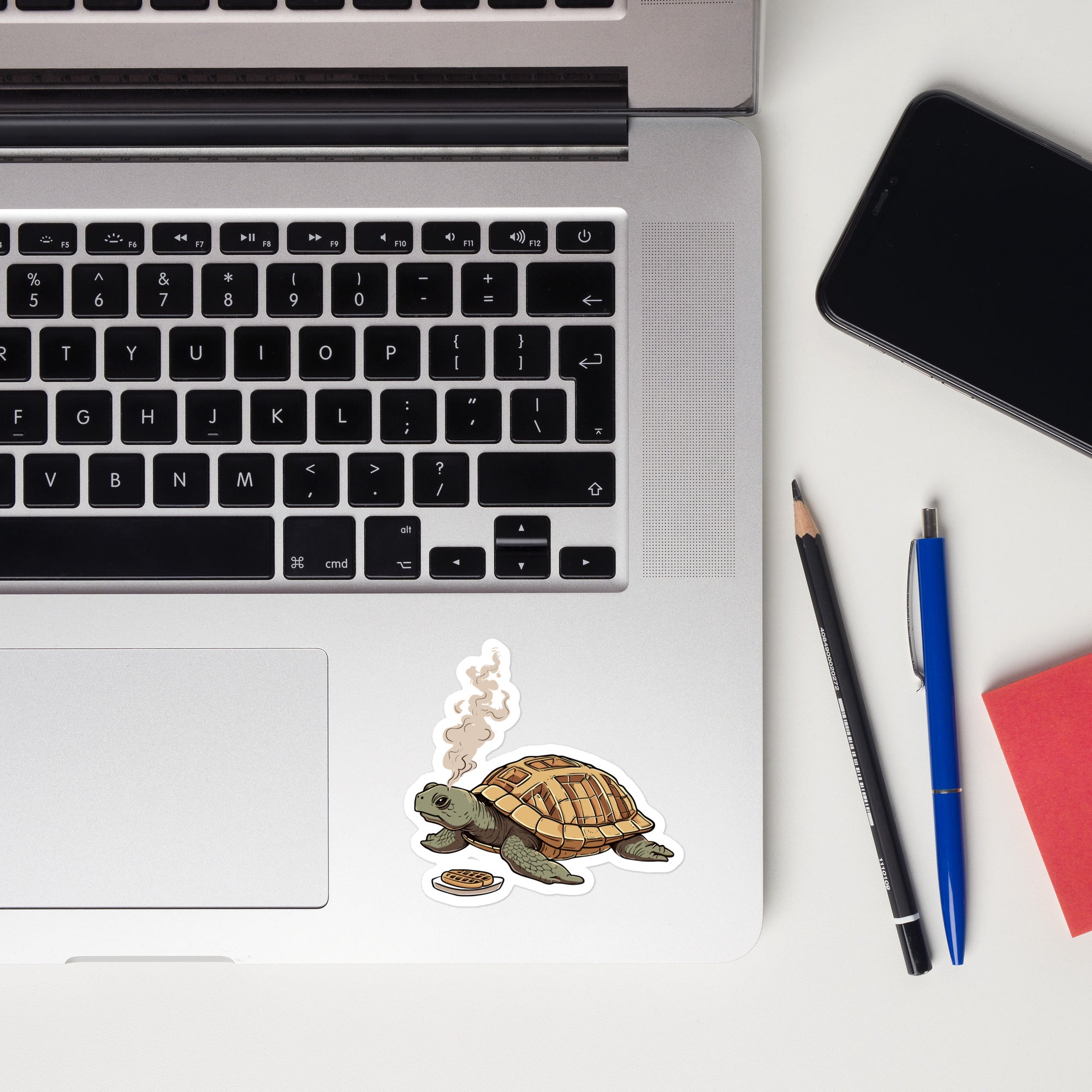 Turtle Waffle Bubble-free stickers