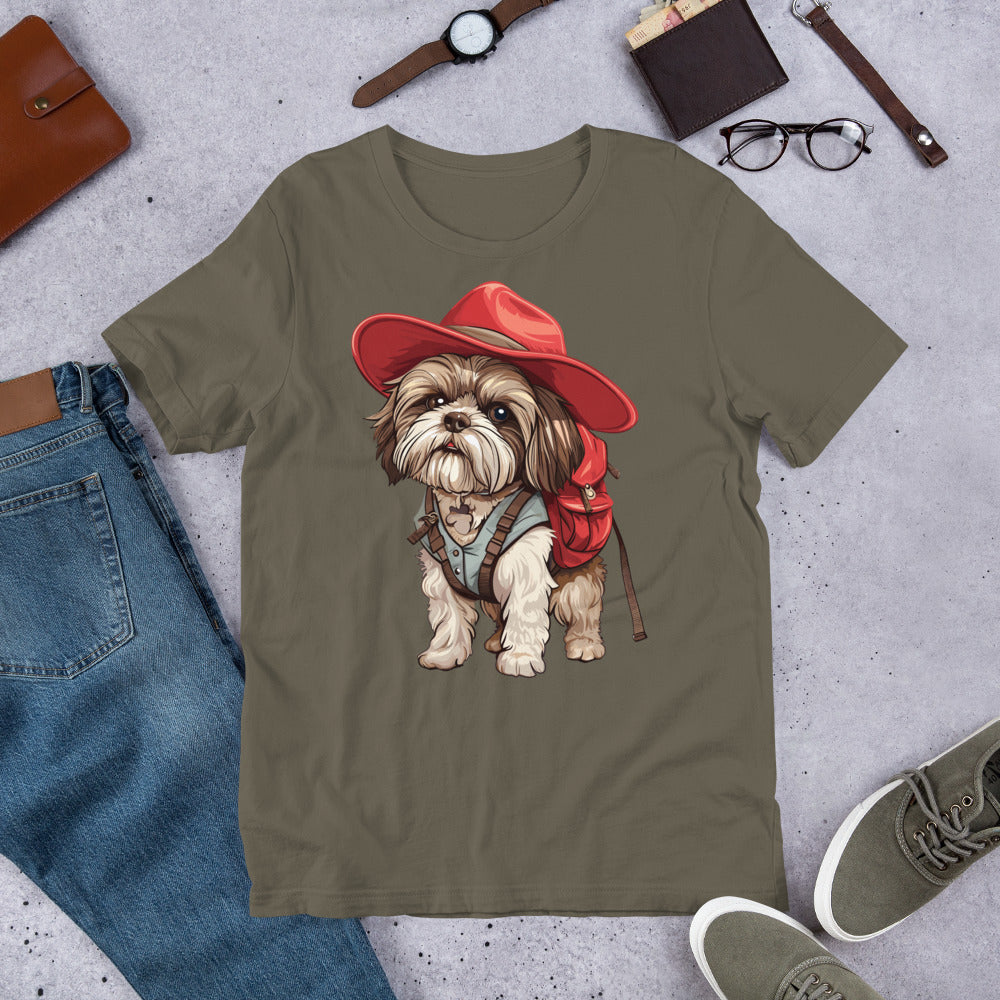 Adventurous Canine Explorer Unisex t-shirt