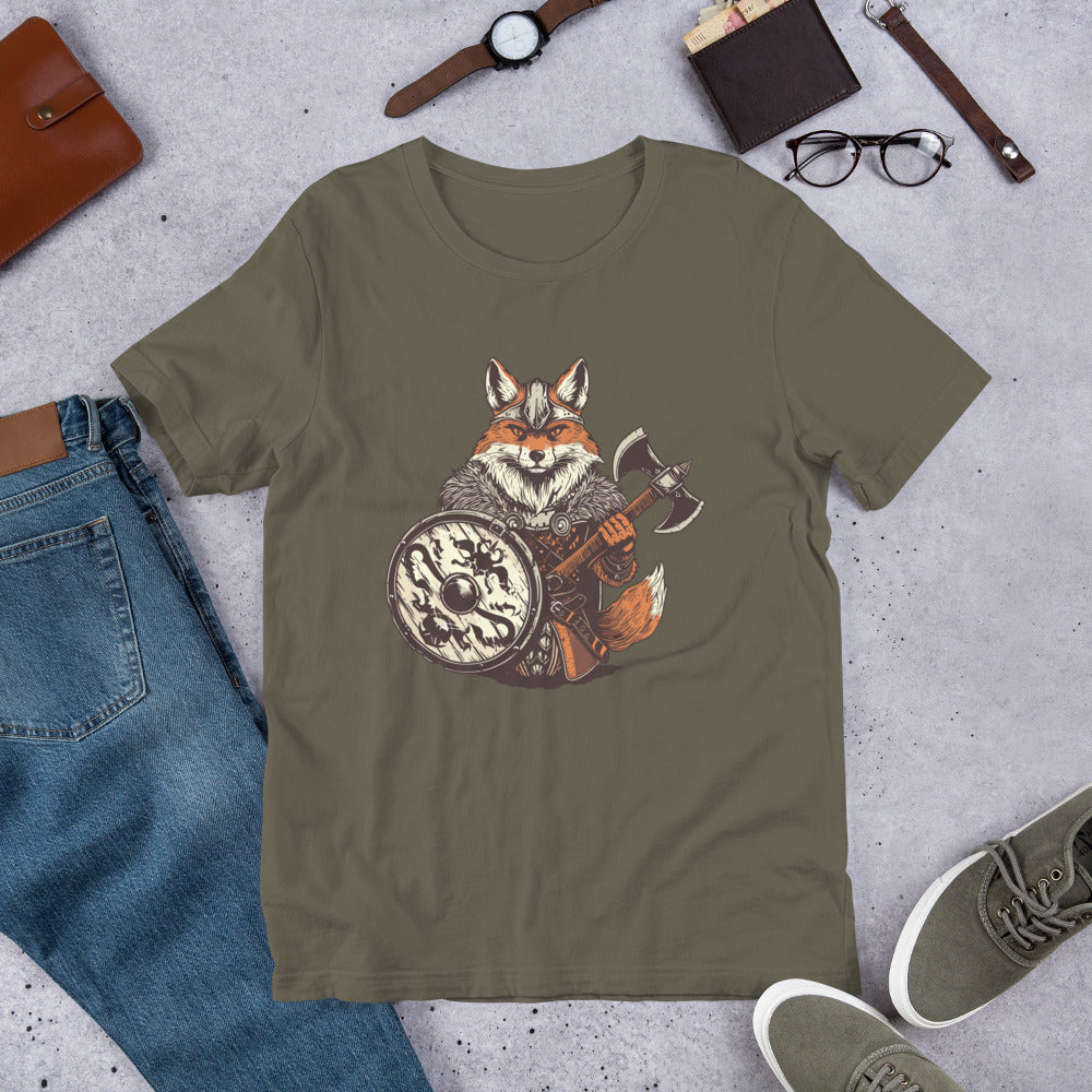 Fox Viking Courage Unisex t-shirt