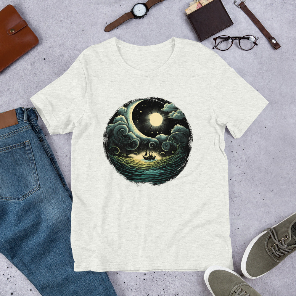 A Boat In The Sea Unisex t-shirt