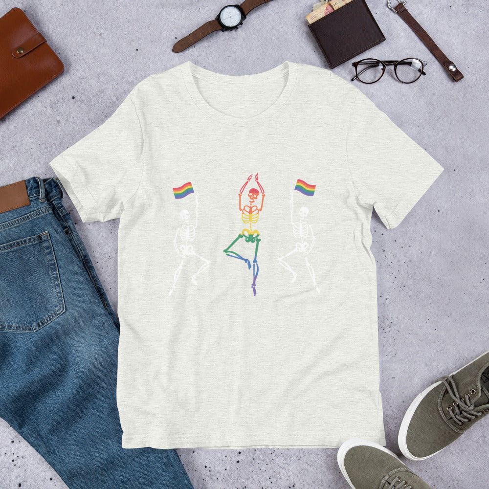 Dancing Skeletons Pride Unisex t-shirt