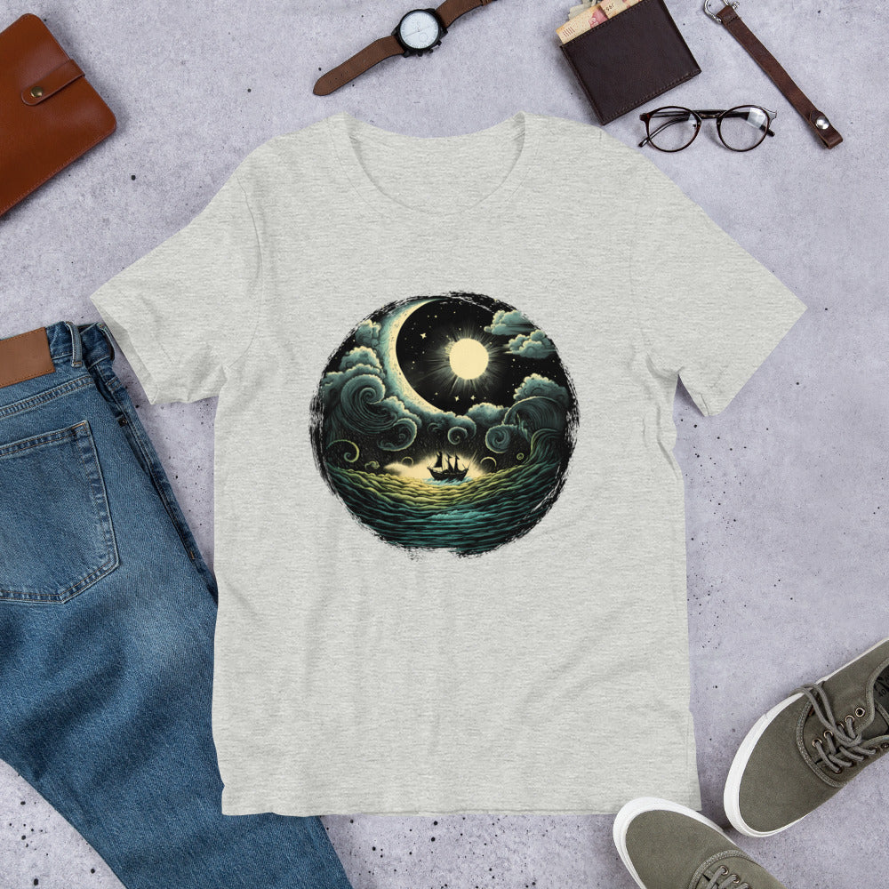 A Boat In The Sea Unisex t-shirt