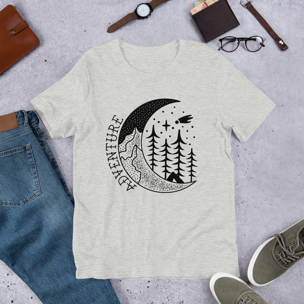 Adventure Moon Unisex t-shirt