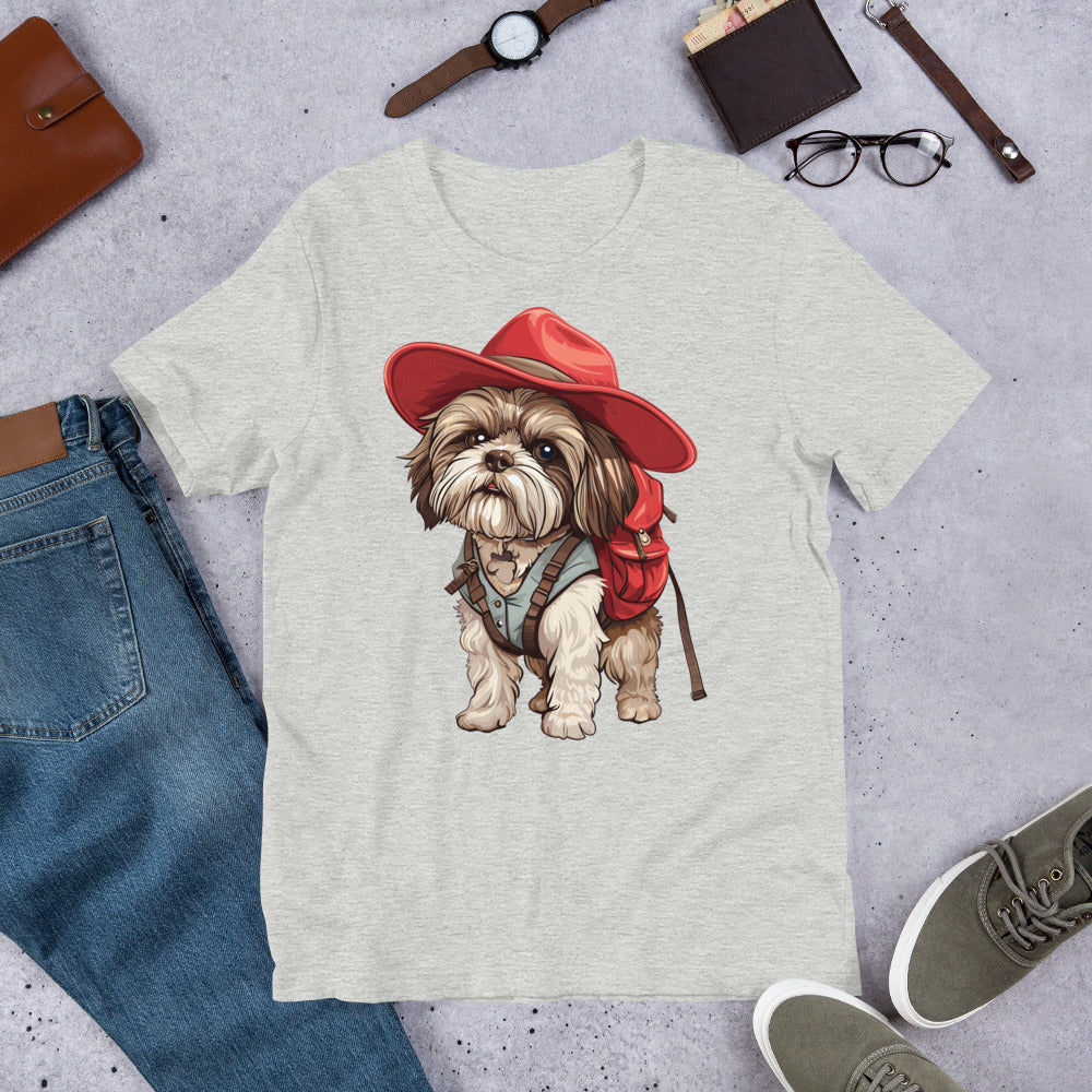 Adventurous Canine Explorer Unisex t-shirt