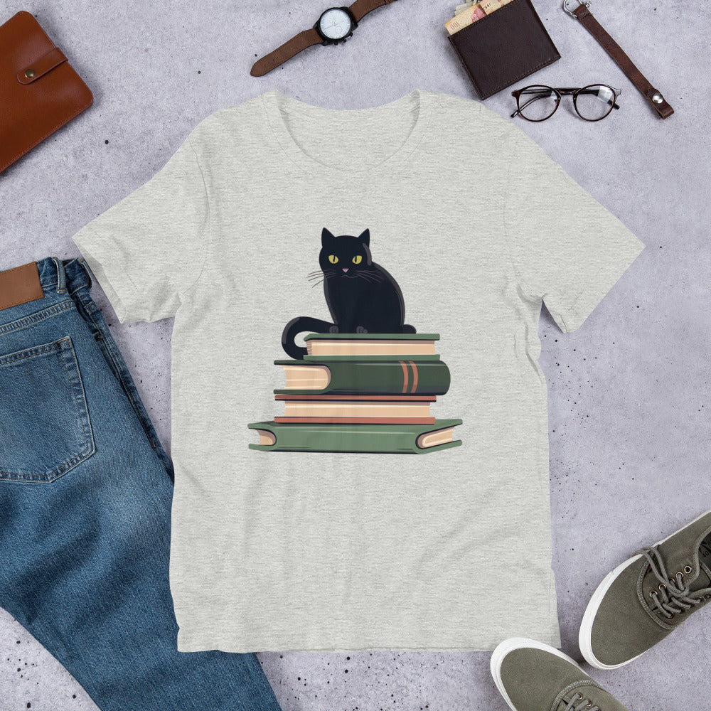 Cat Book Lover Unisex t-shirt