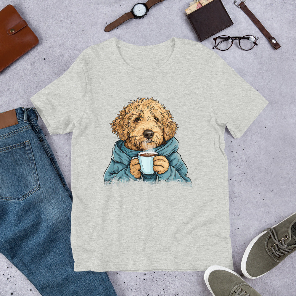 Labradoodle Cozy Beverage Unisex t-shirt