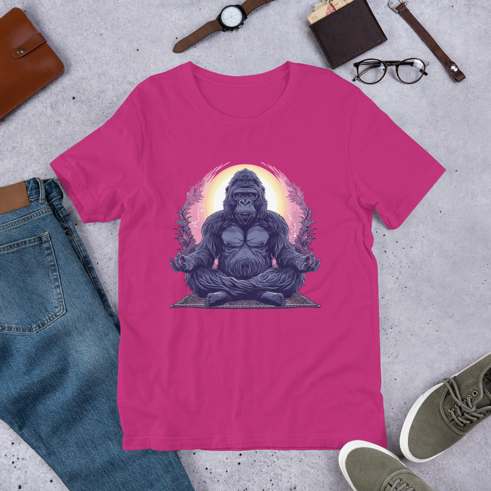 Tranquil Gorilla Unisex t-shirt