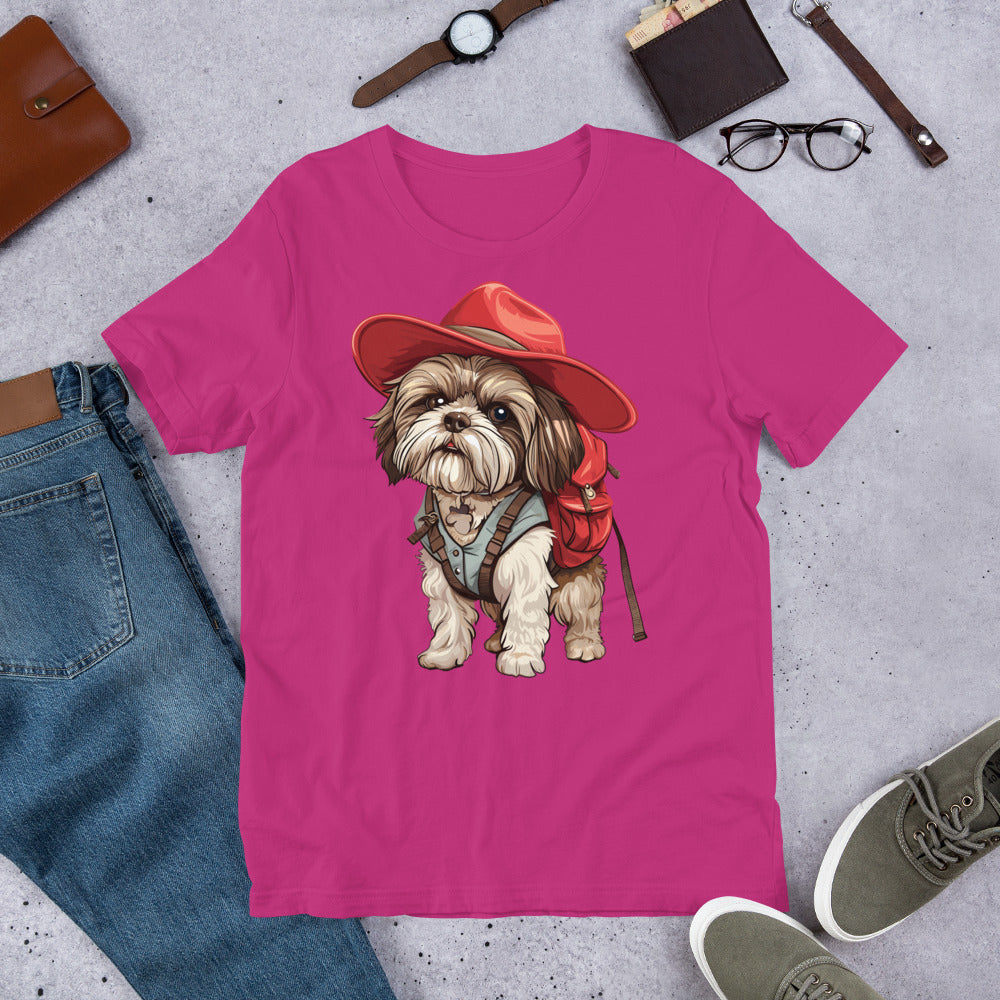 Adventurous Canine Explorer Unisex t-shirt