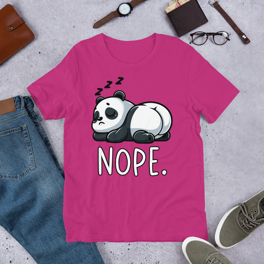 Panda Nope Unisex t-shirt