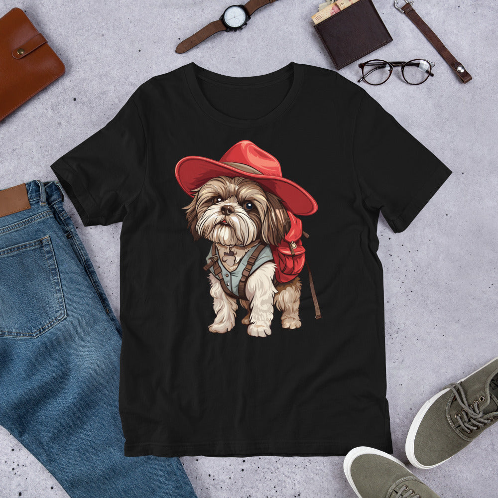 Adventurous Canine Explorer Unisex t-shirt