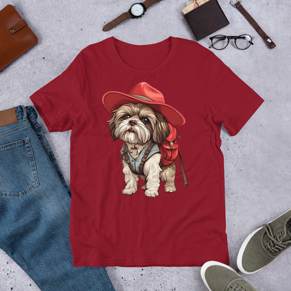 Adventurous Canine Explorer Unisex t-shirt